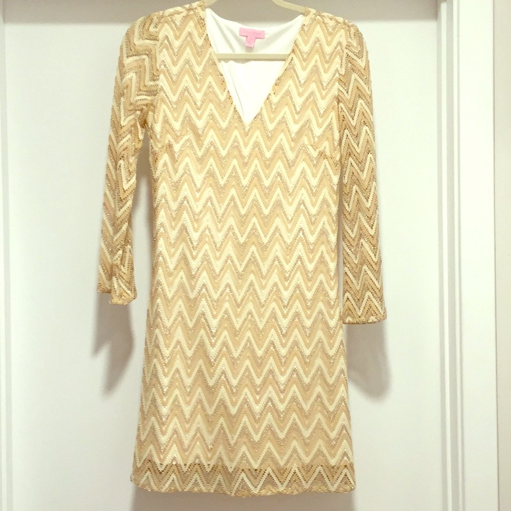 Lilly Pulitzer Long Sleeve Lace Dress